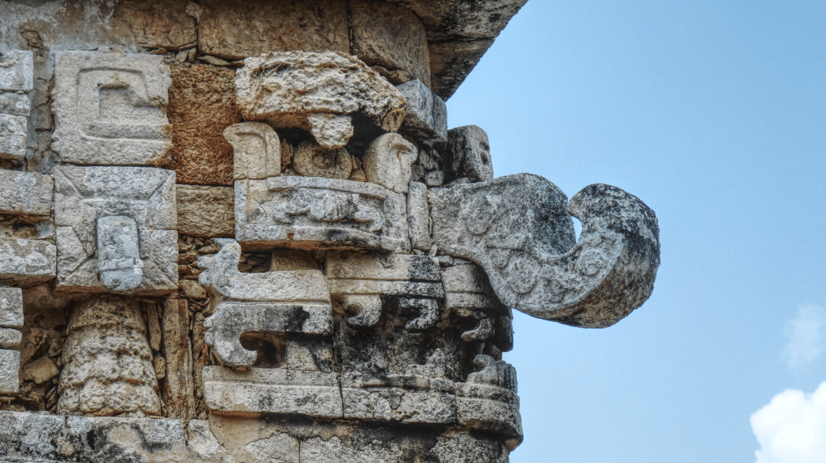 Chac mask of the Church in Chichen Itza
